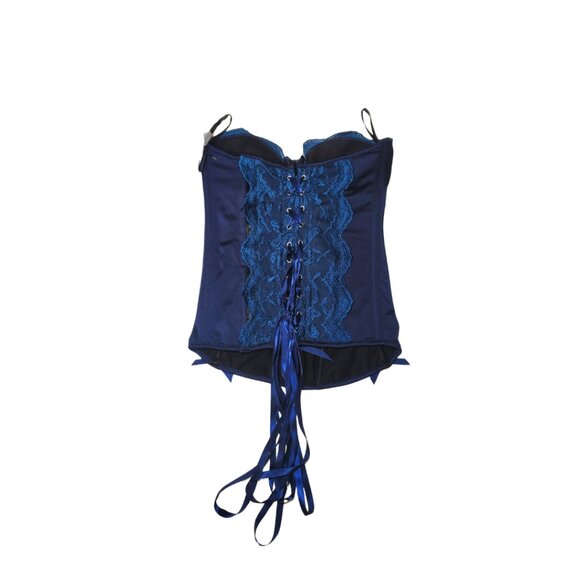 Blue Corset Bustier Top Size M, New With Tags - Picture 2 of 5